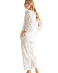 Laurence Tavernier Essentiel Cropped Pj Set in Blanc Floral
