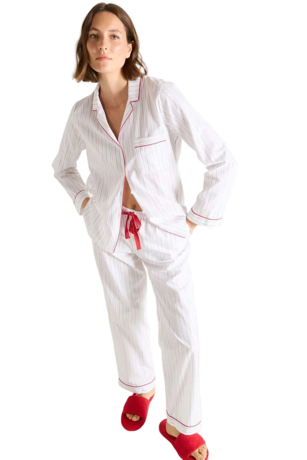 Laurence Tavernier Essentiel Long Pj Set in Multi Stripe