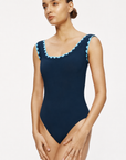 Lia Round Neck Navy/Mystic
