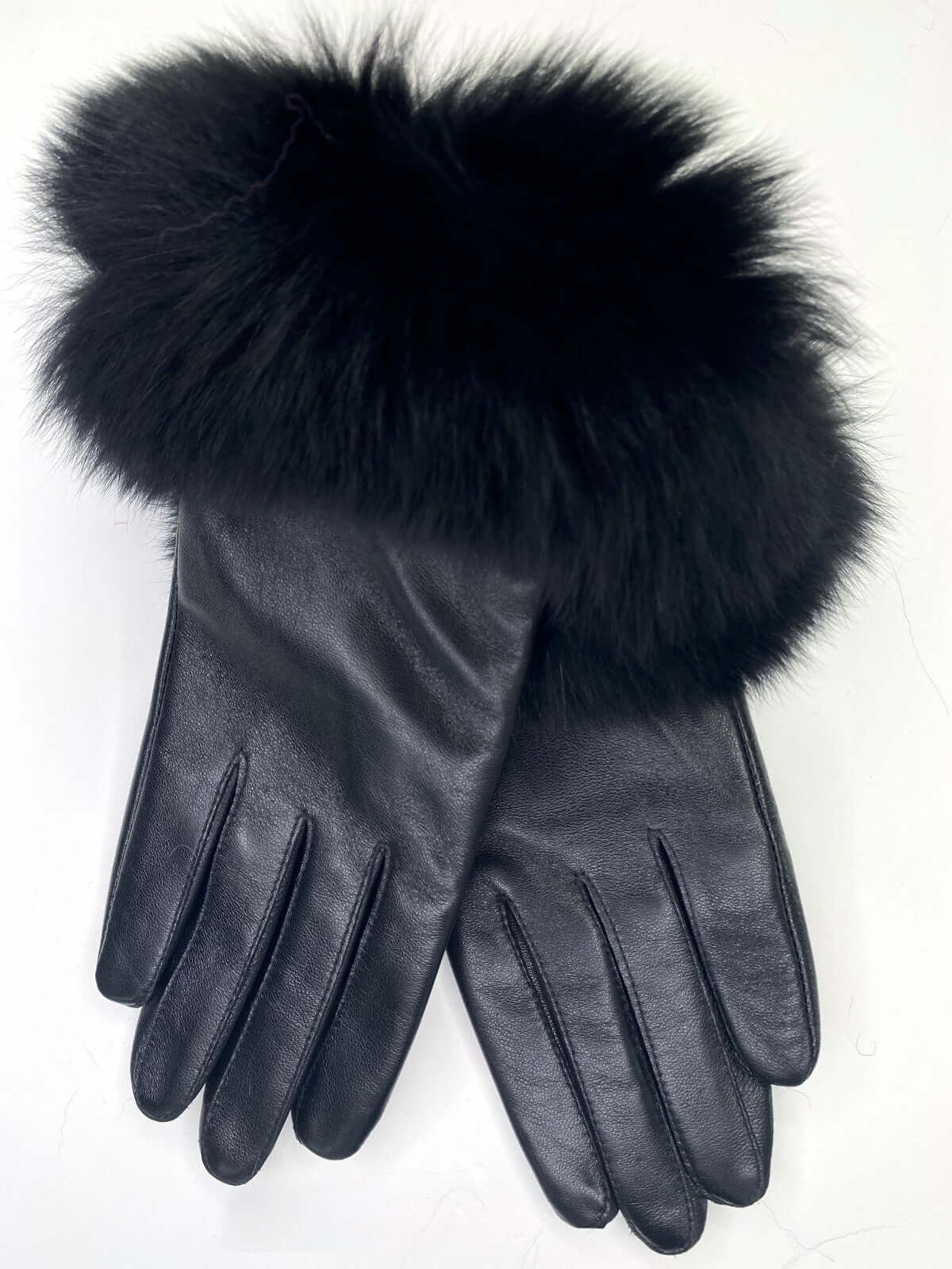 Linda Richards Leather Glove with Fur