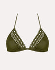 Lise Charmel Ajourage Couture Triangle Bikini with Ties in Avocado