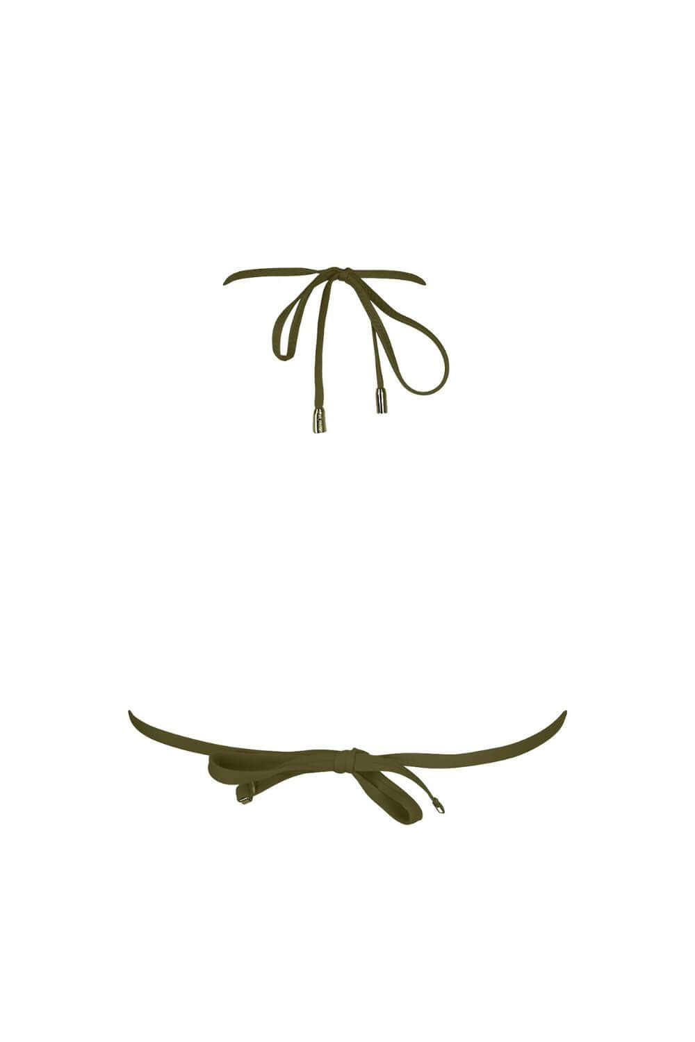Lise Charmel Ajourage Couture Triangle Bikini with Ties in Avocado