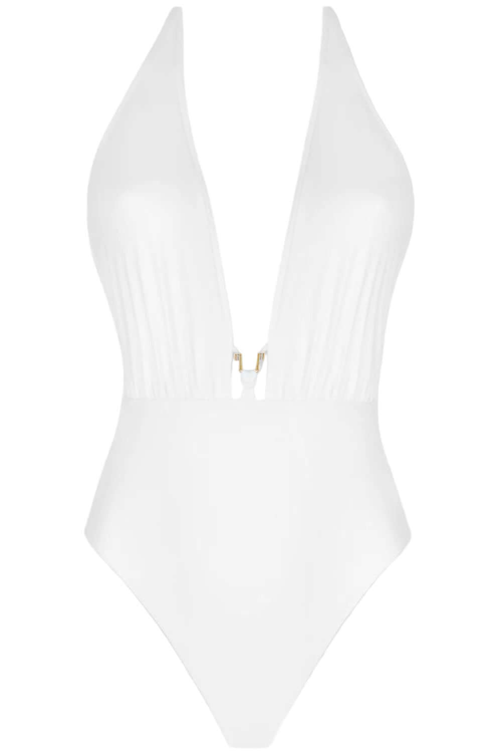 Lise Charmel Classe Nautique Non Wire Seduction Halter Swimsuit in Blanc Classe