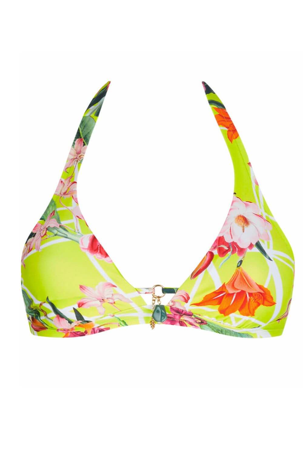 Lise Charmel Fleurs Splendeur Triangle Bikini in Splendeur Lime