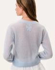 LoveShackFancy Breckie Cardigan in Blue Macaron