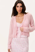 LoveShackFancy Breckie Cardigan in Blushberry