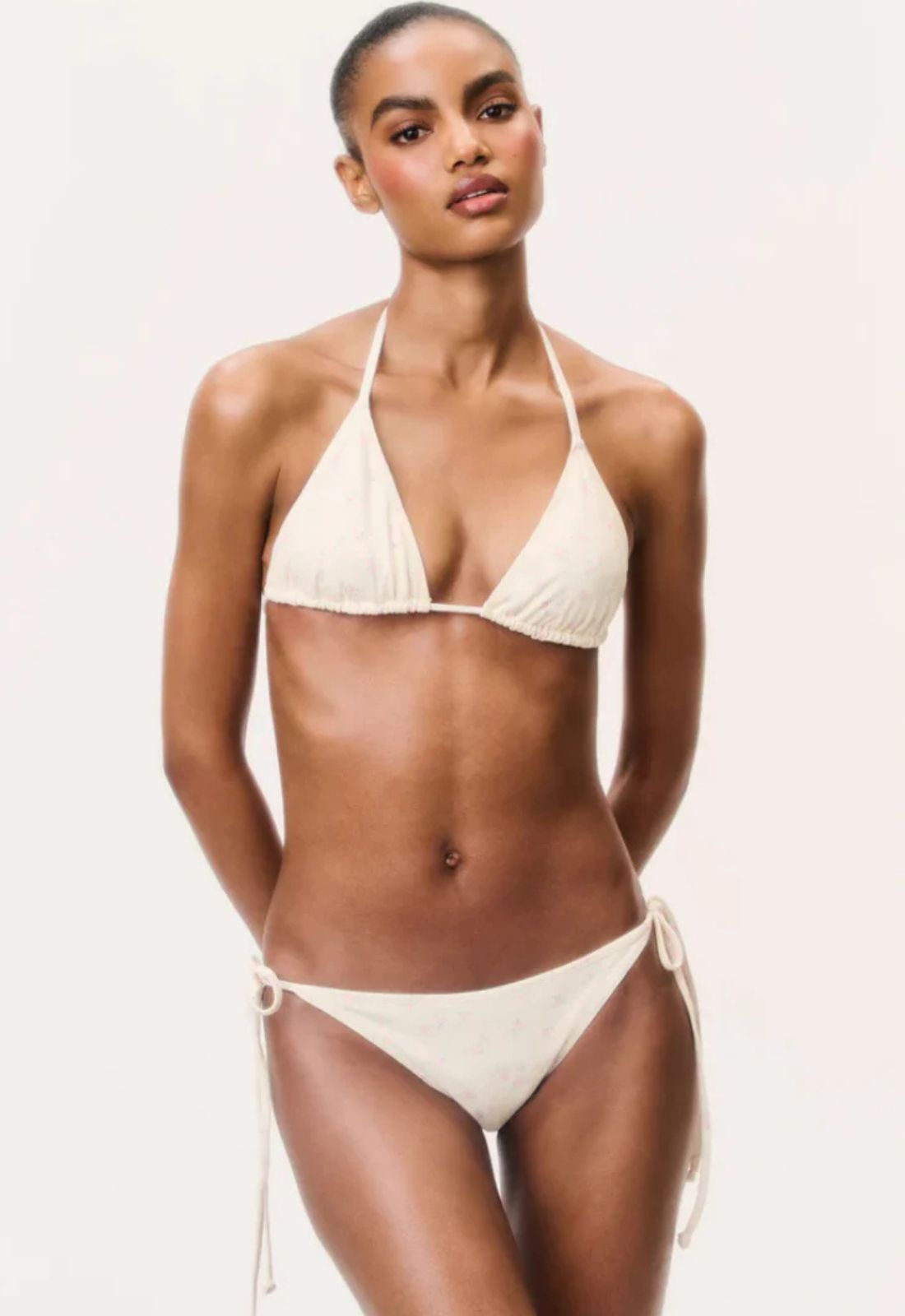 LoveShackFancy Harbor Bikini in Lemon Haze