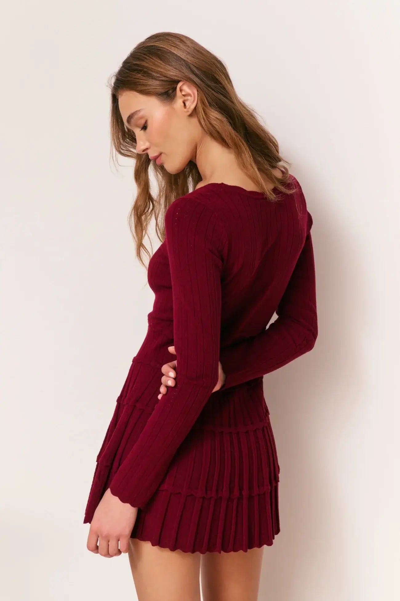LoveShackFancy Lavender Dress in Spiced Berry