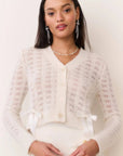 LoveShackFancy Lily Cardigan in Frosted Candy