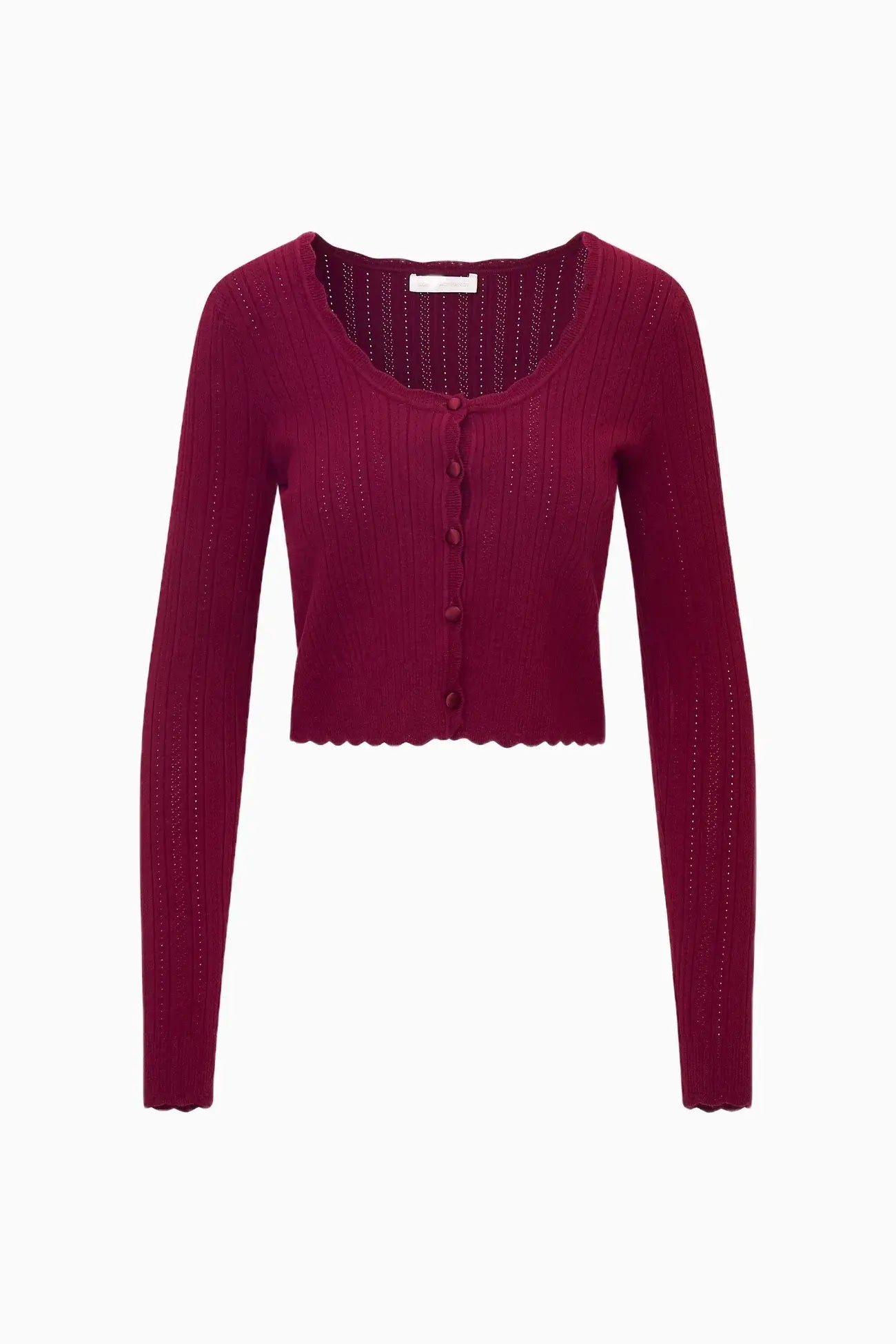 LoveShackFancy Martti Cardigan in Spiced Berry