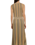 Maison Lurex Gala Sleeveless Wrap Dress