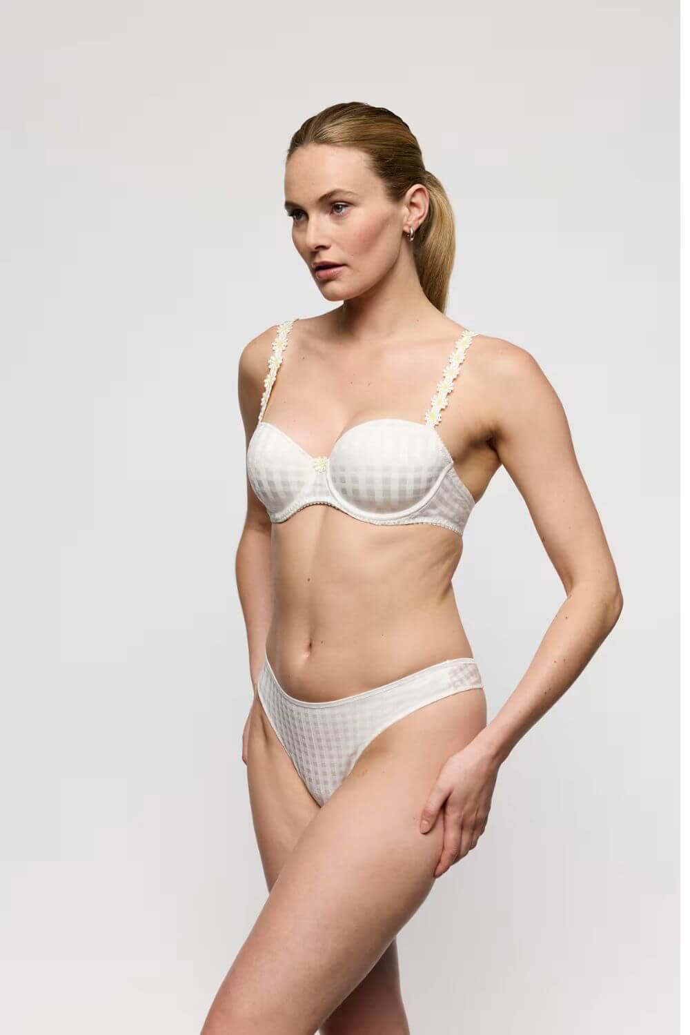 Marie Jo Avero Padded Balcony Bra in Ivory Petal