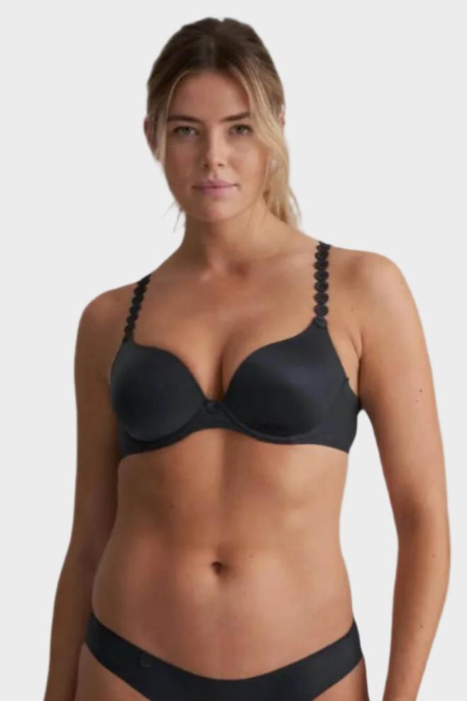 Marie Jo Tom Heart Shaped Bra in Graphite Grey