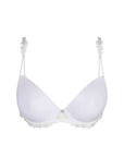 Leda Balcony Padded Underwire Bra in White