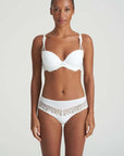 Leda Balcony Padded Underwire Bra in White