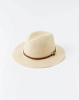 Melissa Odabash Fedora Cream/Tan Belt