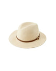 Melissa Odabash Fedora Cream/Tan Belt