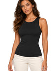 Only Hearts 4699 Black top on Isabel, studio front view