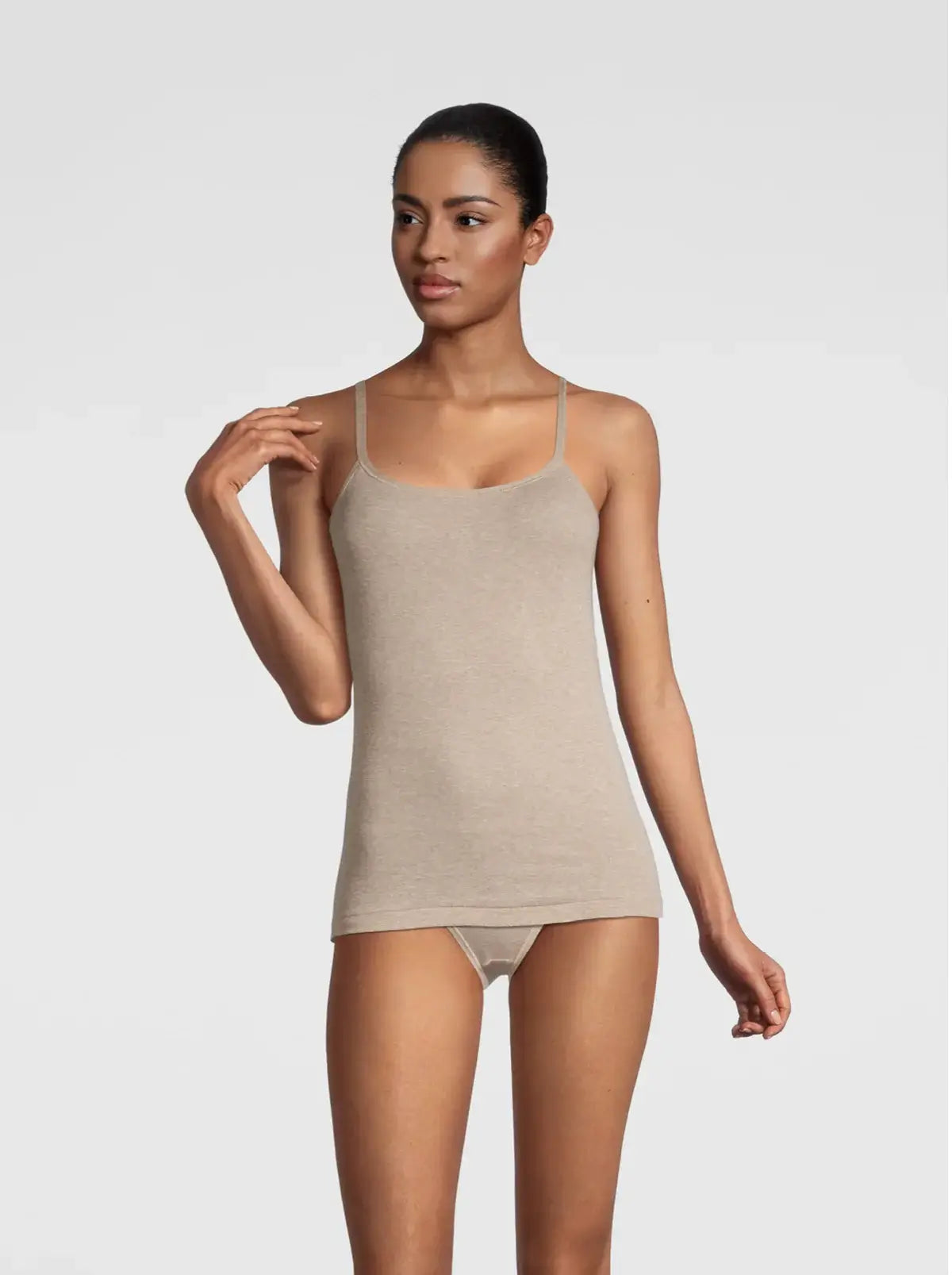 Oscalito Cotton Spaghetti Tank Top front view