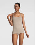 Oscalito Cotton Spaghetti Tank Top front view