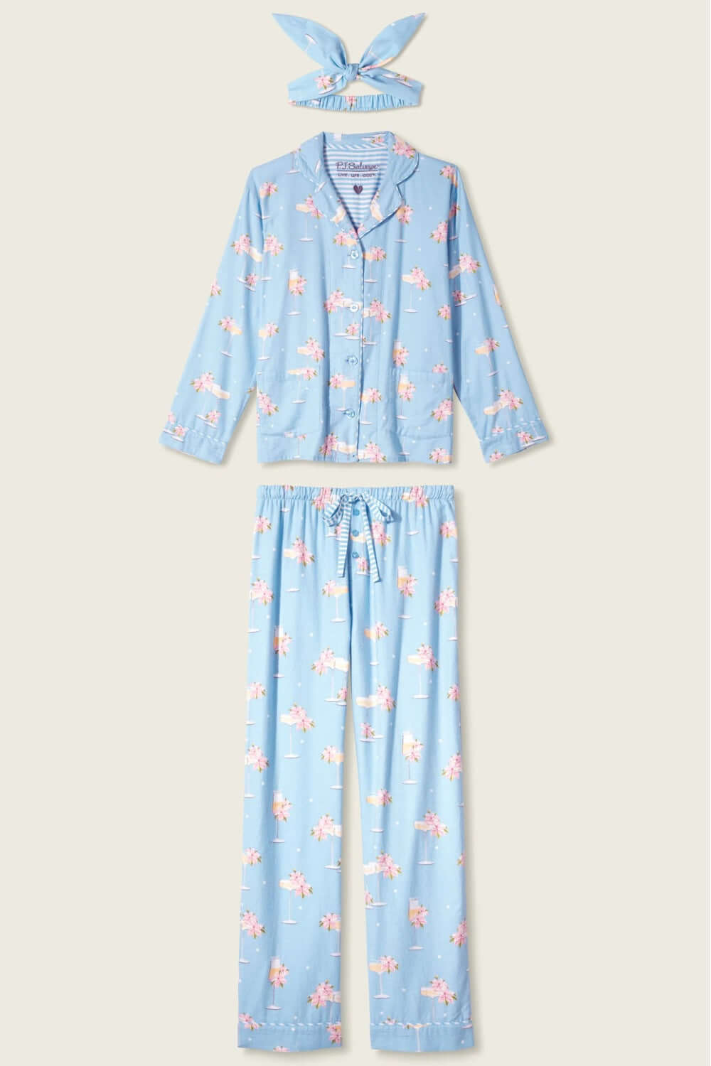 PJ Salvage Fizz the Season Flannel Long PJ Set