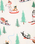 PJ Salvage Holiday Dogs Flannel Long PJ Set