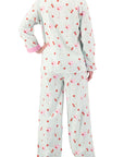 PJ Salvage Ma Cherie Flannel Long PJ Set