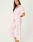 PJ Salvage Pink Cocktails Short Sleeve and Pants PJ Set