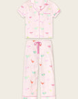 PJ Salvage Pink Cocktails Short Sleeve and Pants PJ Set