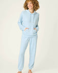 PJ Salvage Western Blooms Jogger and Hoodie Set in Dream Blue