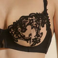 Simone Perele Saga bra sibling swatch - Noir Tattoo