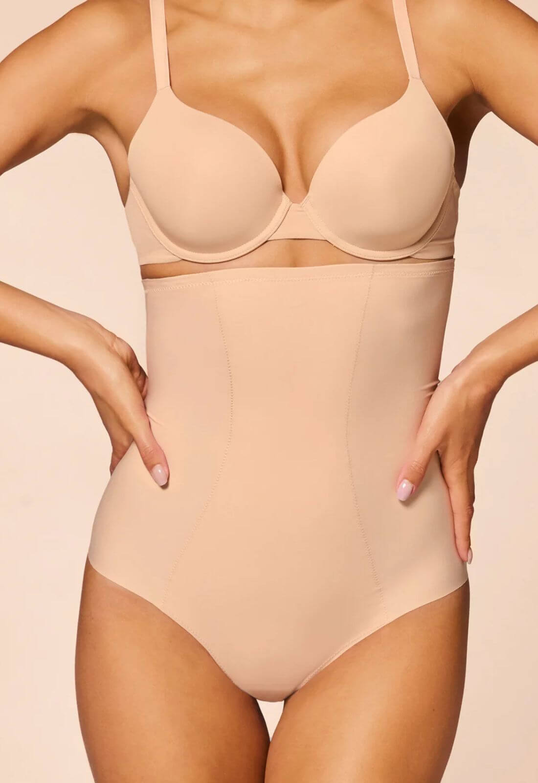 Simone Perele High Waist Shaper Brief in Peau Rose