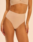 Simone Perele Shaper Thong in Peau Rose