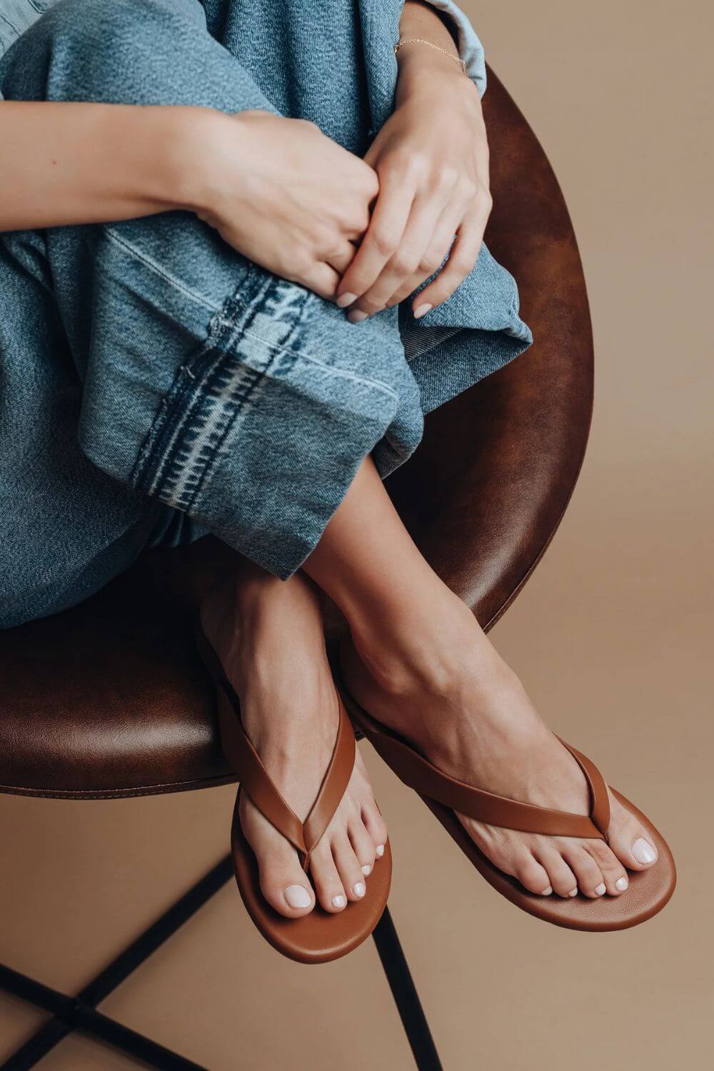 Solei Sea Bowie Flip Flop Brown
