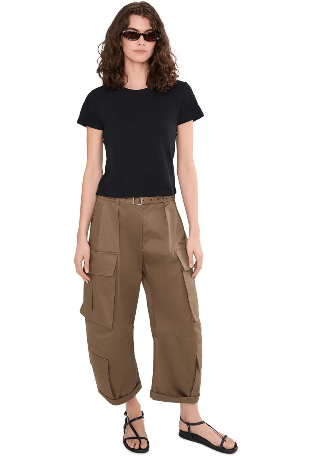 Splendid Louisa Short Sleeve Tee in Black