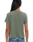 Splendid Louisa Short Sleeve Tee in Eucalyptus