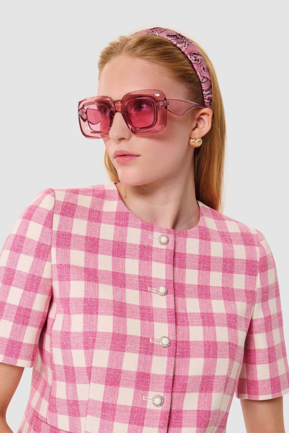 Tara Jarmon Vanita Gingham Jacket