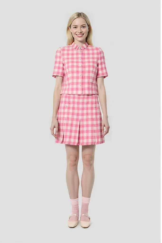 Tara Jarmon Vanita Gingham Jacket