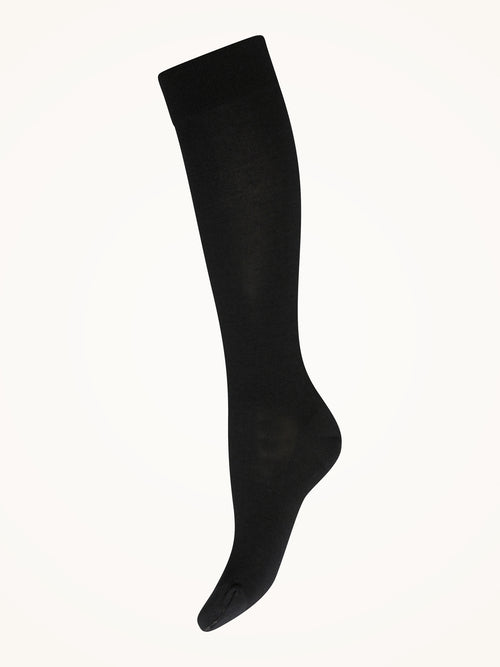 Wolford Merino Knee-Highs in Black - side view