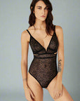 Else Else Zoe Cut Out Bodysuit Color: Black Size: S at Petticoat Lane  Greenwich, CT