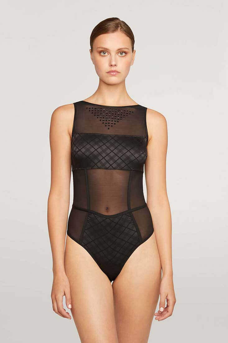 Wolford Gilda Tulle String Body Color: Black Size: S at Petticoat Lane  Greenwich, CT