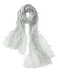 Alpine Cashmere Alta Shawl Color: Silver  at Petticoat Lane  Greenwich, CT