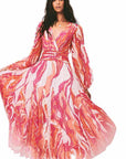 Rococo Sand Emily Long dress Color: PINK Size: XS at Petticoat Lane  Greenwich, CT