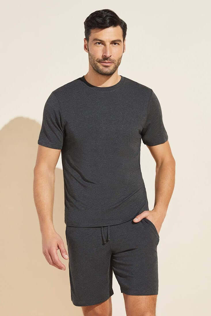 Eberjey Henry Mens Short Set Color: Chacoal, Navy Size: XS, M at Petticoat Lane  Greenwich, CT