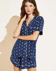 Gisele Printed Short PJ Set in Moonlight Navy