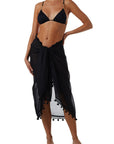 Melissa Odabash Pareo Color: Black  at Petticoat Lane  Greenwich, CT