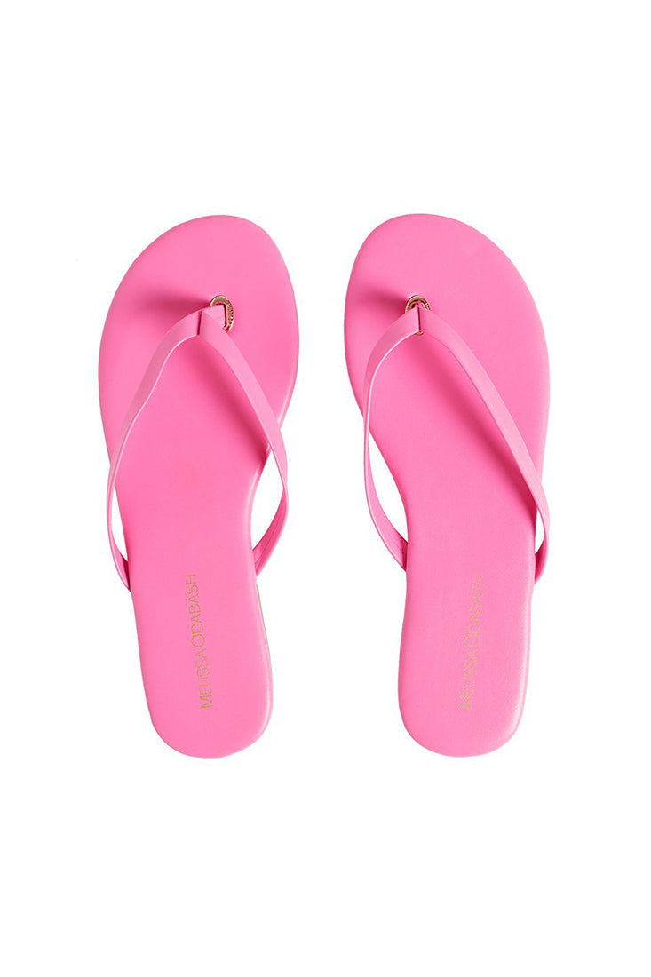 Melissa Odabash Sandals (9 Colors) Color: Flamingo Size: 7 / 38 at Petticoat Lane  Greenwich, CT