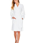 Marelle Theresa Long Sleeve Short Robe Color: White Size: XS, S, M, L at Petticoat Lane  Greenwich, CT