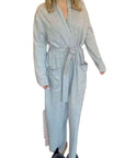 Cashmere Long Wrap Robe