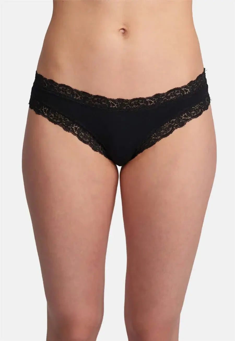 Fleur&#39;t Iconic Thong Color: Black Size: S at Petticoat Lane  Greenwich, CT